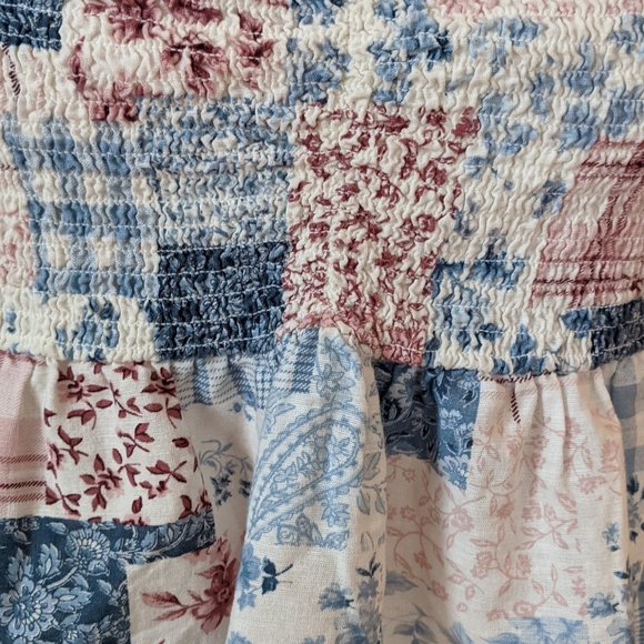 American Eagle | Strapless Patchwork Top Sz XL - Picture 4 of 6